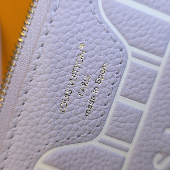 BNEW UNUSED Louis Vuitton NEVERFULL BANDOULIERE INSIDE OUT BB MISTY LILAC POUCH - Picture 5 of 12